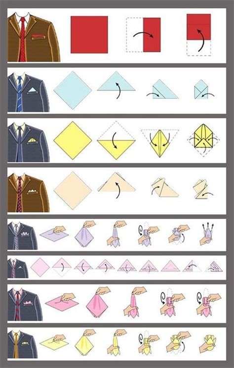 The One-Point Pocket Square. This is a variation on the square pocket square. Unlike square folds, however, you start by popping it in the other way up. This is generally how to fold a pocket square for a wedding suit , although it works equally as well for other formal attire – or even a casual blazer :
